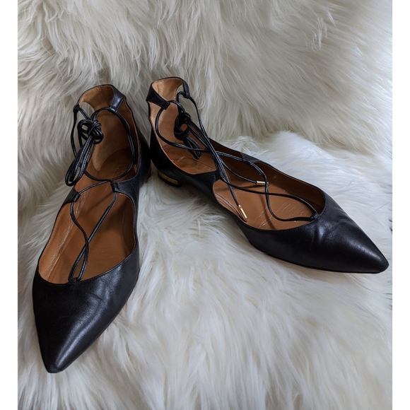 Aquazzura Christy leather flats - Picture 3 of 12
